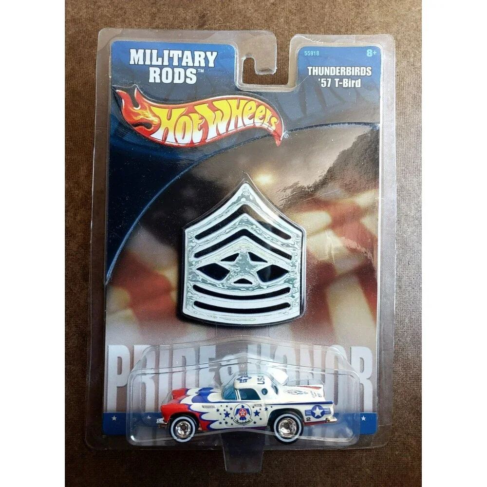 2003 Hot Wheels THUNDERBIRDS '57 T-BIRD White USAF Military Rods PRIDE! & HONOR!